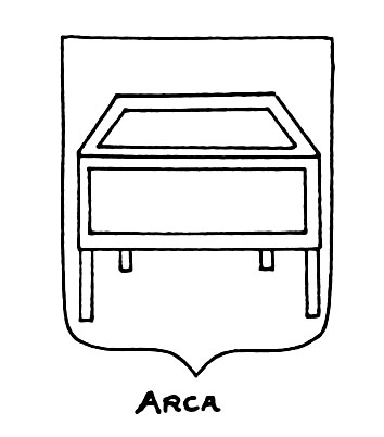 Imagem do termo heráldico: Arca
