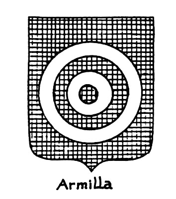 Imagem do termo heráldico: Armilla