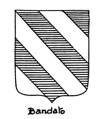Imagem do termo heráldico: Bandato