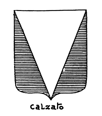 Imagem do termo heráldico: Calzato