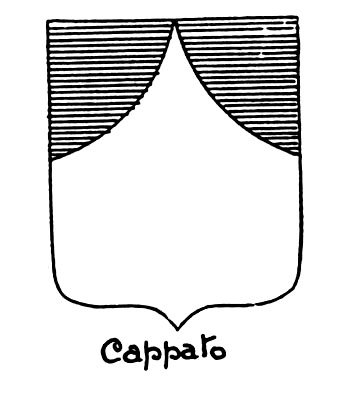 Imagem do termo heráldico: Cappato
