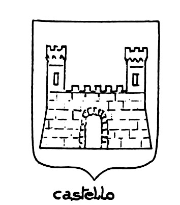Imagen del término heráldico: Castello