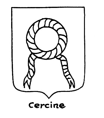 Imagen del término heráldico: Cercine