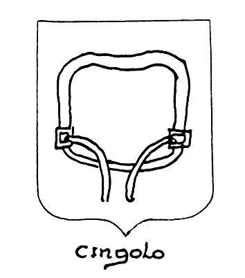 Imagem do termo heráldico: Cingolo