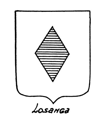 Imagem do termo heráldico: Losanga