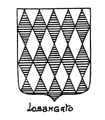 Imagem do termo heráldico: Losangato