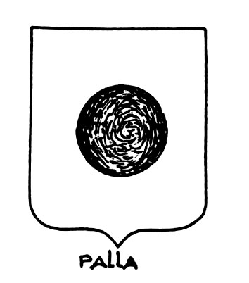 Imagem do termo heráldico: Palla
