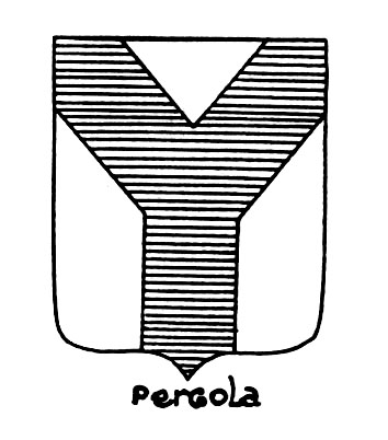 Imagem do termo heráldico: Pergola