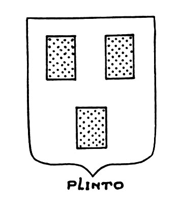 Image of the heraldic term: Plinto