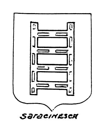 Imagem do termo heráldico: Saracinesca
