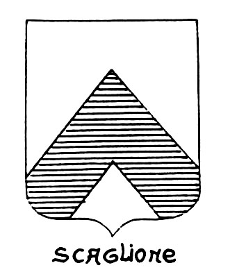 Imagem do termo heráldico: Scaglione