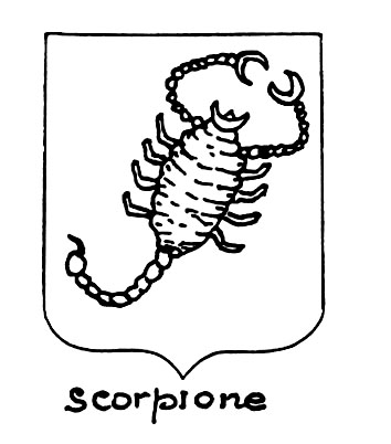 Imagem do termo heráldico: Scorpione