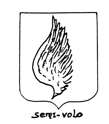 Imagem do termo heráldico: Semivolo