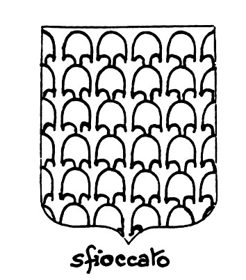 Imagen del término heráldico: Sfioccato