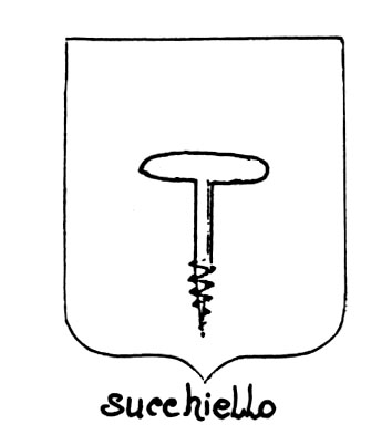 Imagem do termo heráldico: Succhiello