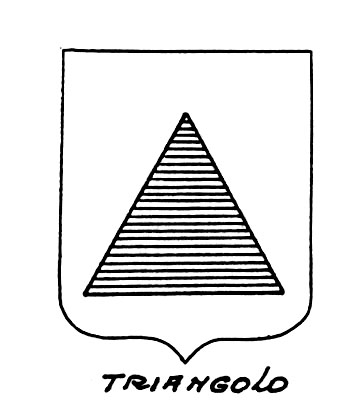 Imagem do termo heráldico: Triangolo
