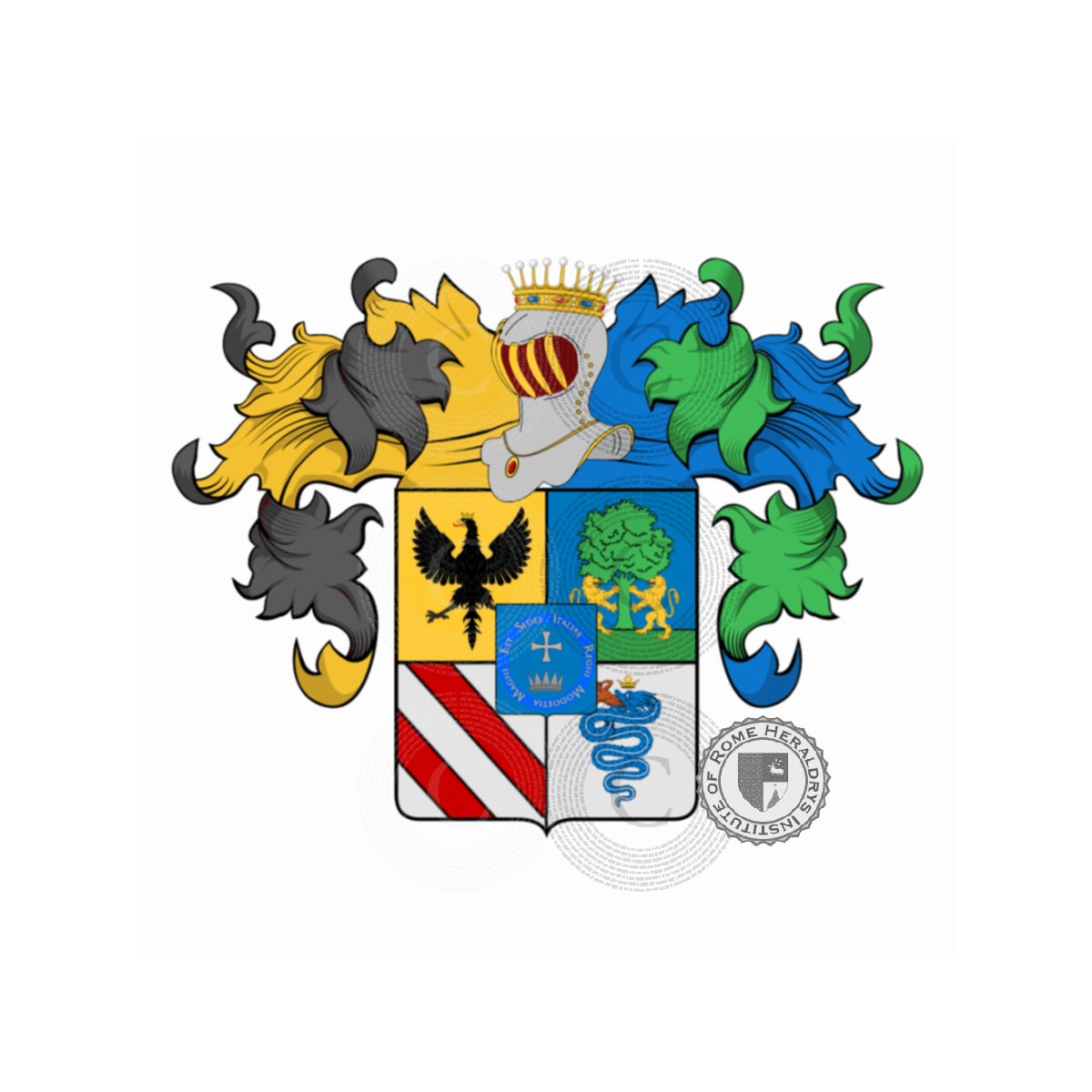Coat of arms of familyTonziello