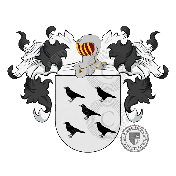 Coat of arms of family Cuervo
