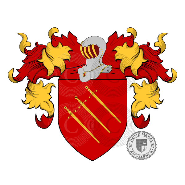 Coat of arms of family Mandelli