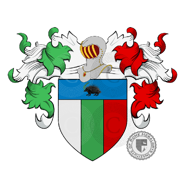 Coat of arms of family Patrizzi