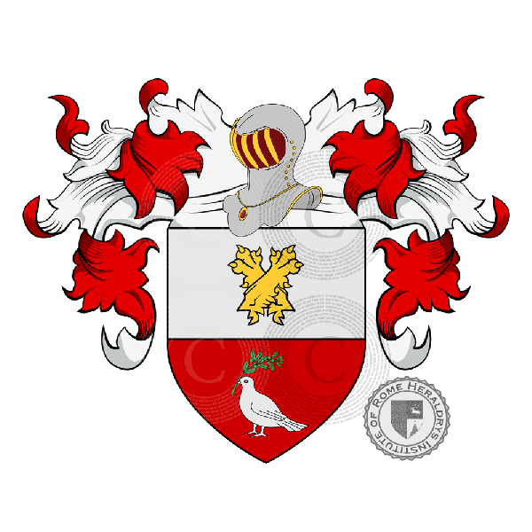 Coat of arms of family Patrizzi