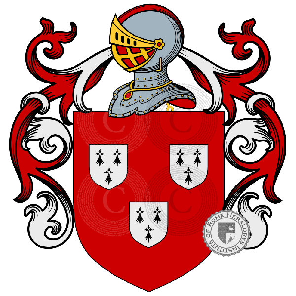 Coat of arms of family Bee   ref: 17986