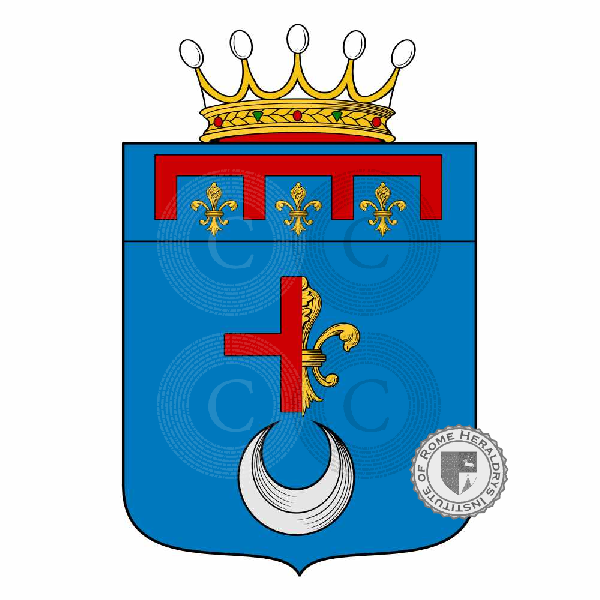 Coat of arms of family Da Santa Croce