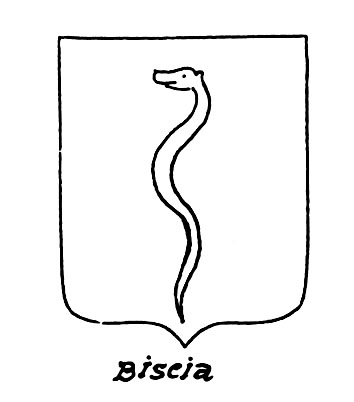 Image of the heraldic term: Biscia