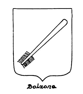Immagine del termine araldico: Bolzone
