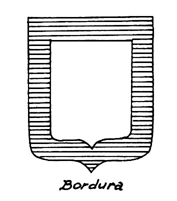 Image of the heraldic term: Bordura