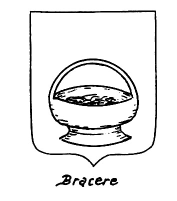 Image of the heraldic term: Bracere