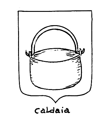 Image of the heraldic term: Caldaia