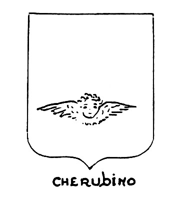 Imagen del término heráldico: Cherubino