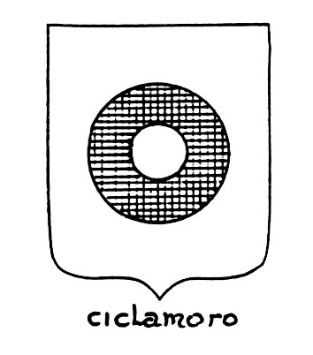 Imagen del término heráldico: Ciclamoro