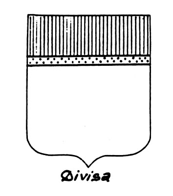 Image of the heraldic term: Divisa