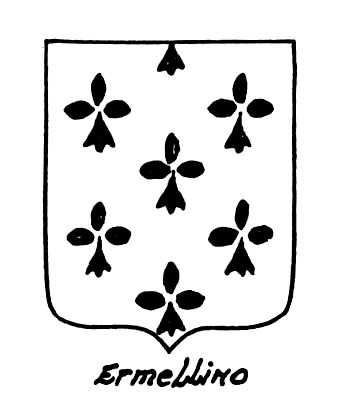 Image of the heraldic term: Ermellino