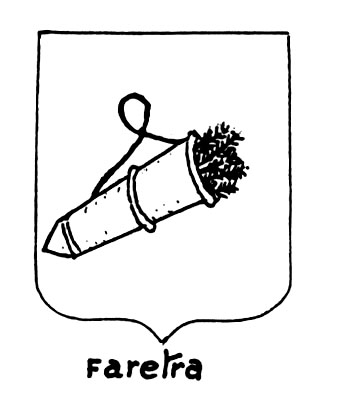 Image of the heraldic term: Faretra