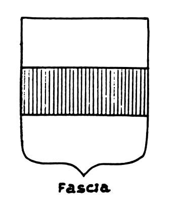 Imagen del término heráldico: Fascia
