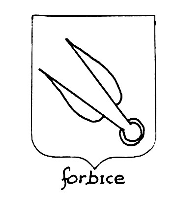 Imagen del término heráldico: Forbice