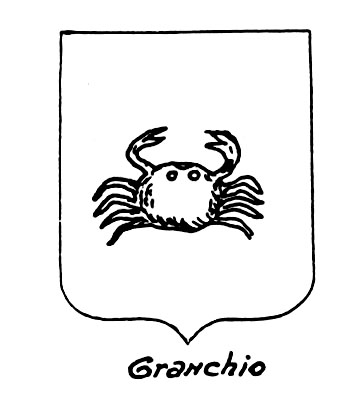 Immagine del termine araldico: Granchio