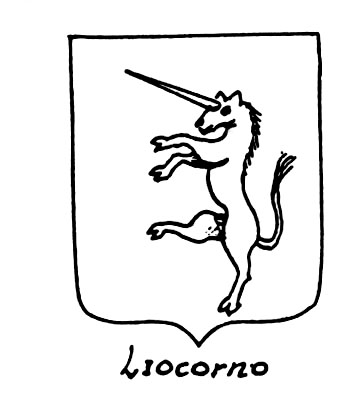 Imagen del término heráldico: Liocorno