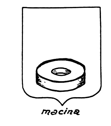 Image of the heraldic term: Macina