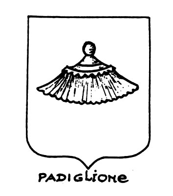 Imagen del término heráldico: Padiglione