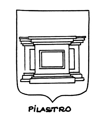 Immagine del termine araldico: Pilastro