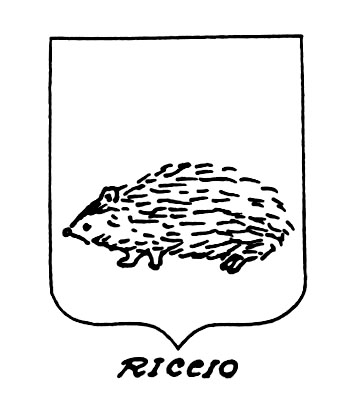 Image of the heraldic term: Riccio