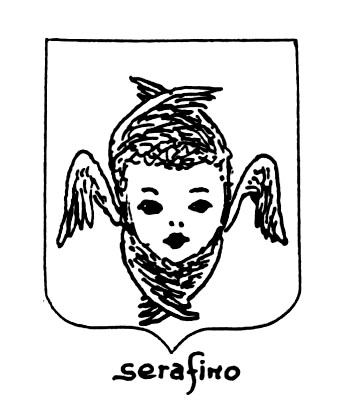 Imagen del término heráldico: Serafino