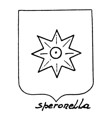 Immagine del termine araldico: Speronella