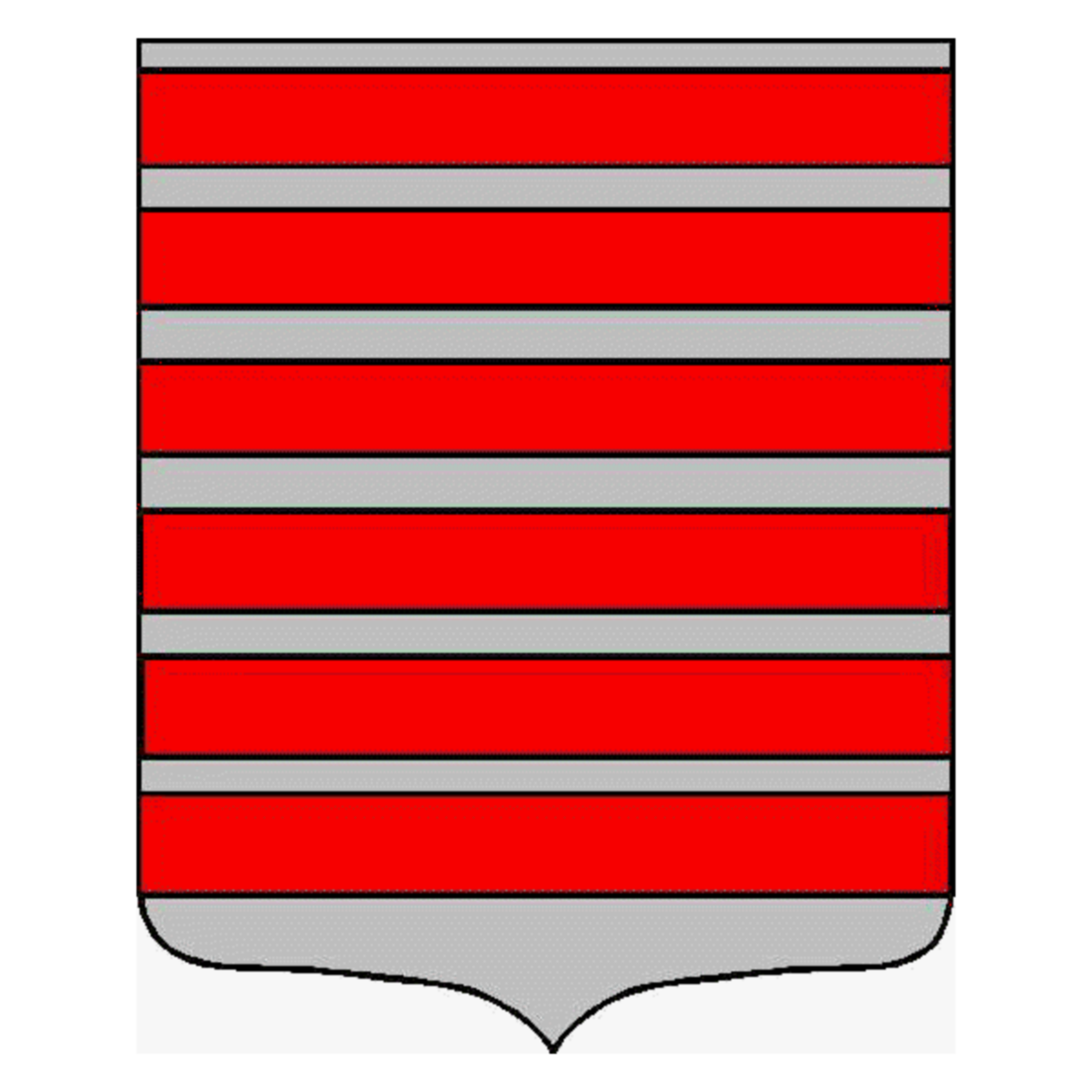 Coat of arms of family De Roc'huel