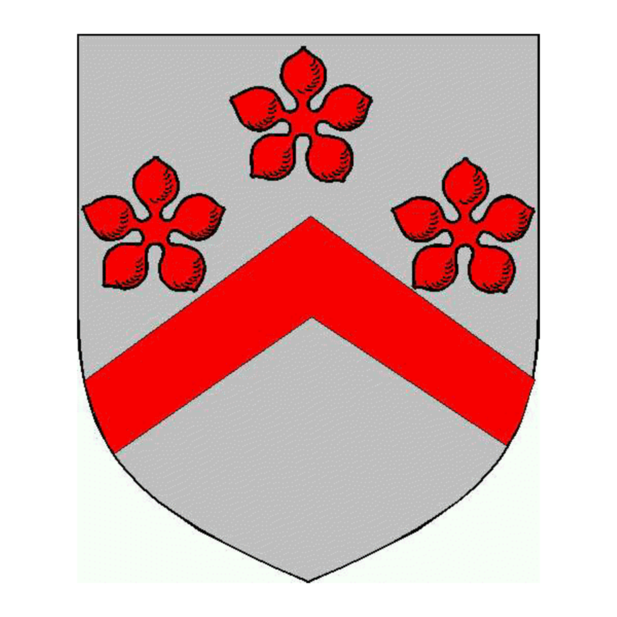Coat of arms of family Du Rufflay