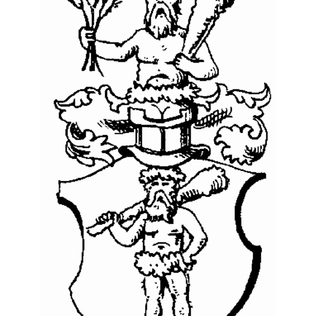 Escudo de la familia Kröwel Von Wanbuch